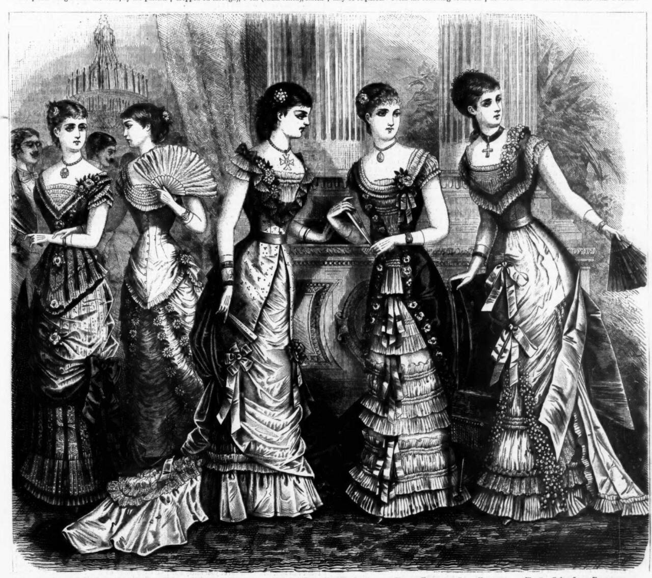 18791227TULLE EVENING DRESS vintage sewing pattern PDF